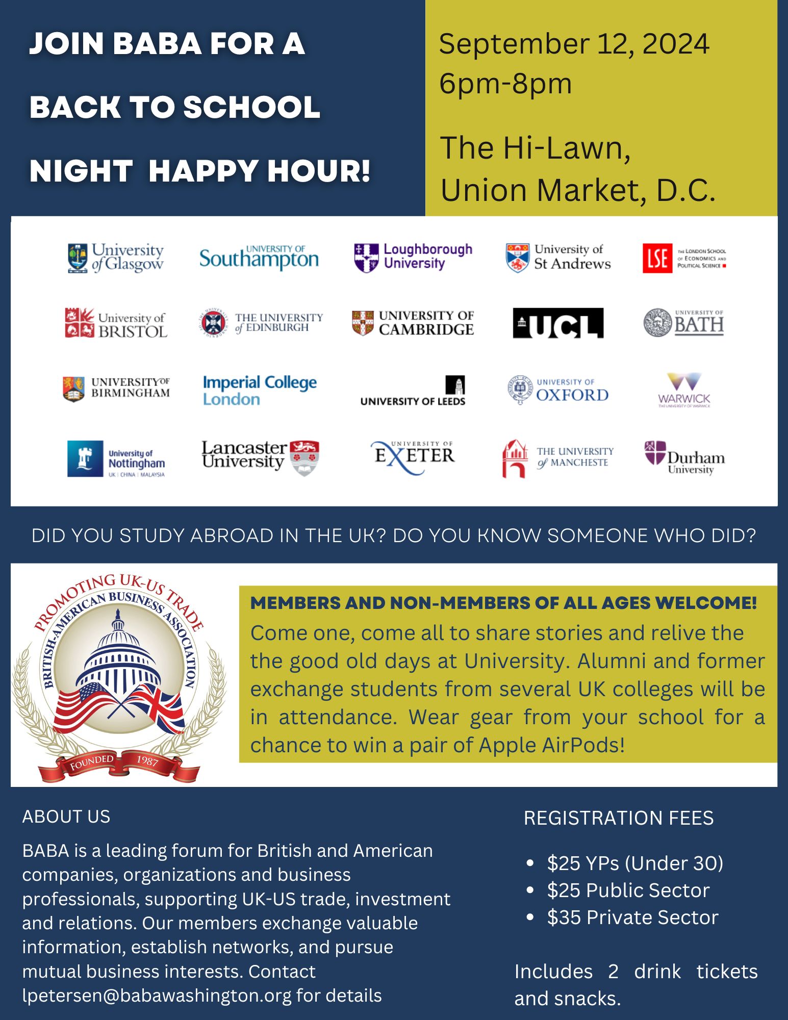 BABA's 2024 Back to School Night